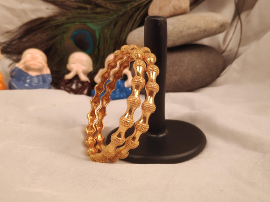 1 Gram Gold Plated Traditional Bangles for Women