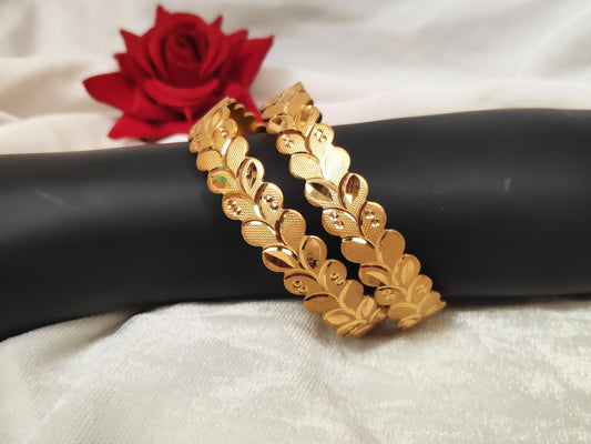 1 Gram Gold Plated Traditional Bangles for Women