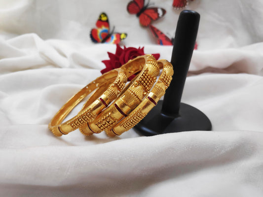 1 Gram Gold-Plated Brass Rajasthani Bangles