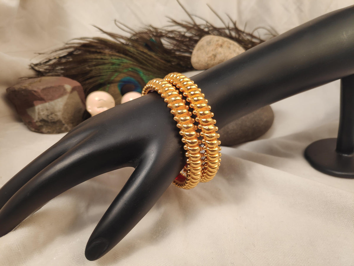 1 Gram Gold Plated Traditional Bangles for Women