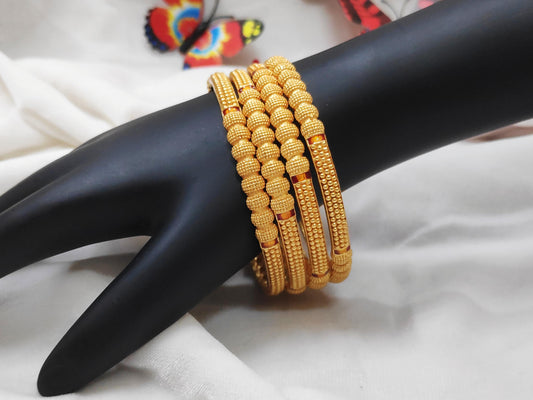 1 Gram Gold Plated Traditional Bangles for Women