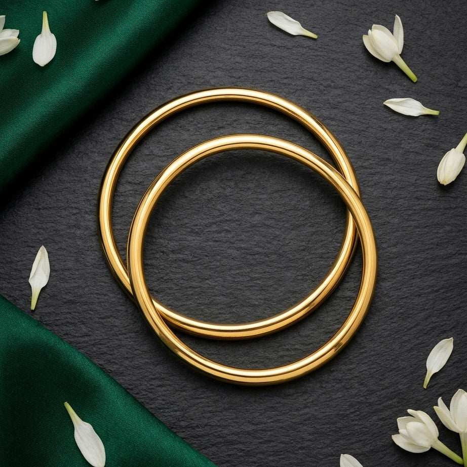 1 Gram Gold Plated Traditional Bangles for Women