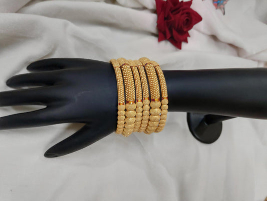 1 Gram Gold-Plated Brass Rajasthani Bangles