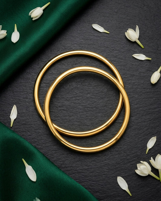 1 Gram Gold Plated Traditional Bangles for Women