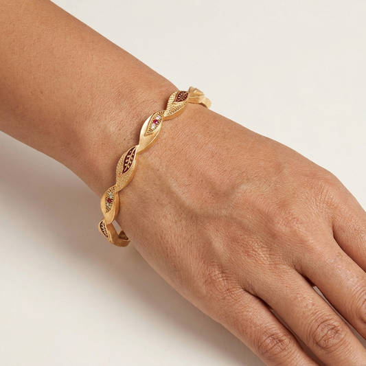 1 Gram Gold Plated Traditional Bangles for Women