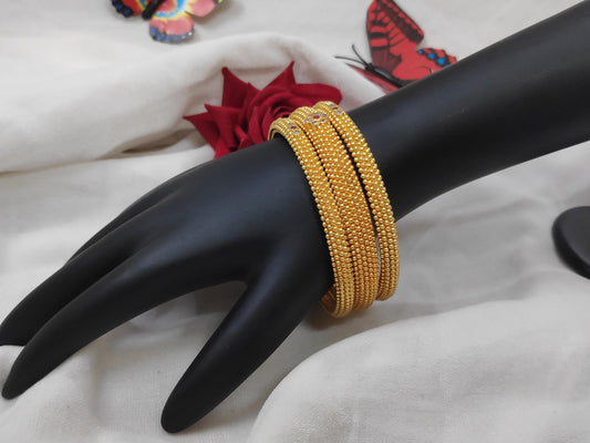 1 Gram Gold-Plated Brass Rajasthani Bangles