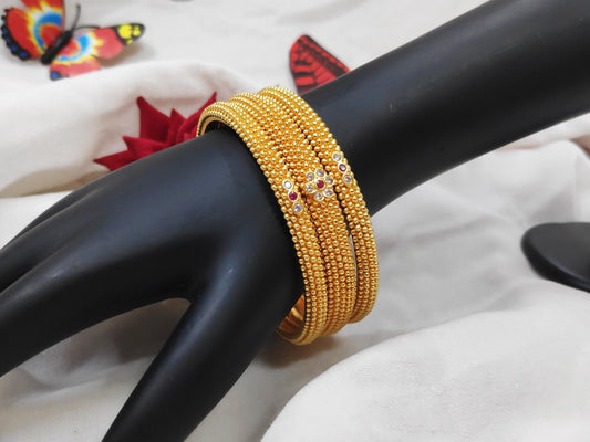 1 Gram Gold-Plated Brass Rajasthani Bangles