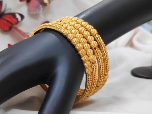 1 Gram Gold Plated Traditional Bangles for Women