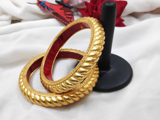 1 Gram Gold-Plated Brass Rajasthani Bangles