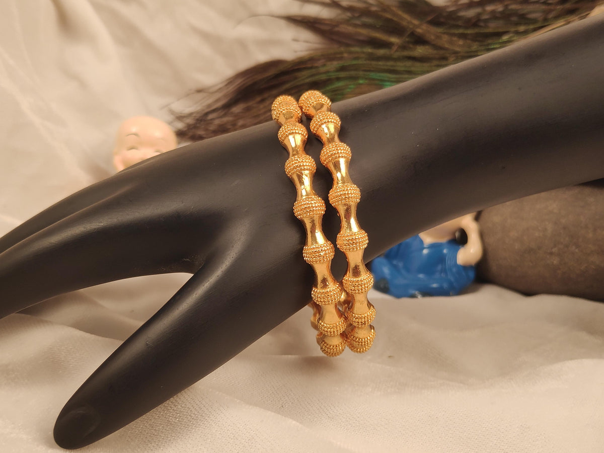 1 Gram Gold Plated Traditional Bangles for Women