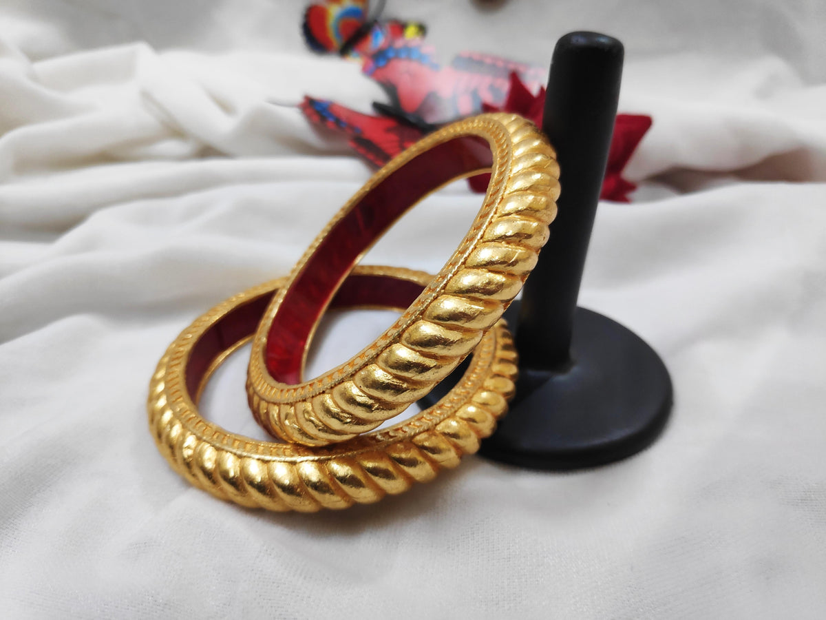 1 Gram Gold-Plated Brass Rajasthani Bangles