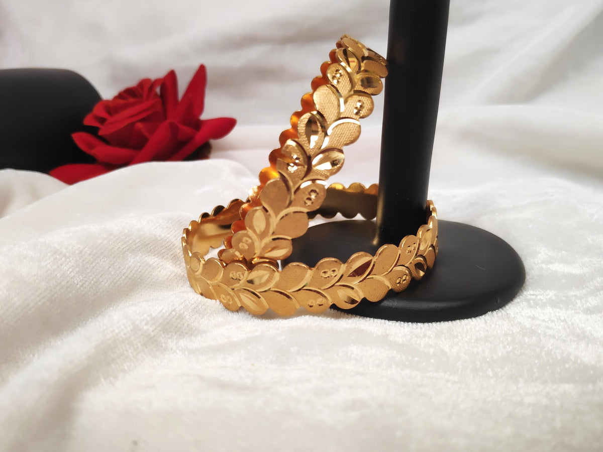 1 Gram Gold Plated Traditional Bangles for Women