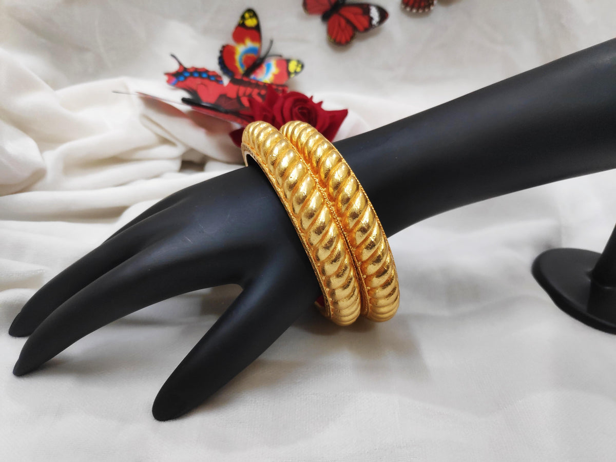 1 Gram Gold-Plated Brass Rajasthani Bangles