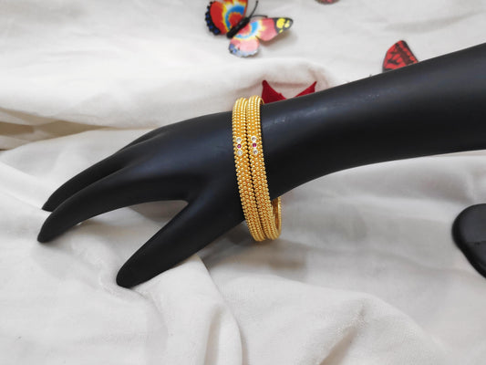 1 Gram Gold-Plated Brass Rajasthani Bangles