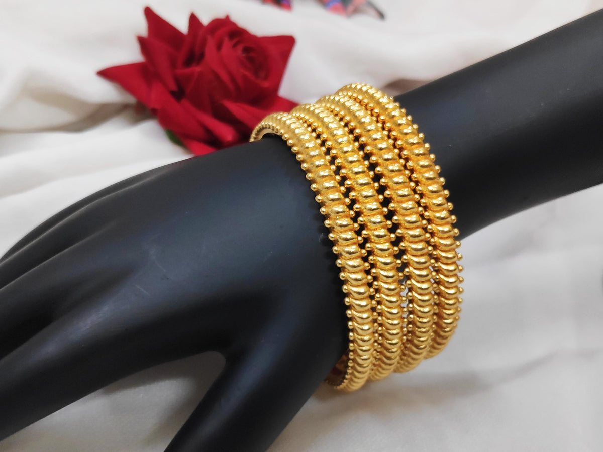 1 Gram Gold-Plated Brass Rajasthani Bangles