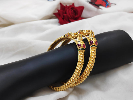 1 Gram Gold-Plated Brass Rajasthani Bangles