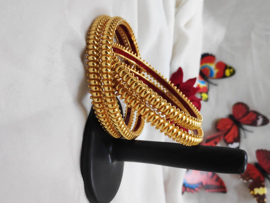 1 Gram Gold-Plated Brass Rajasthani Bangles