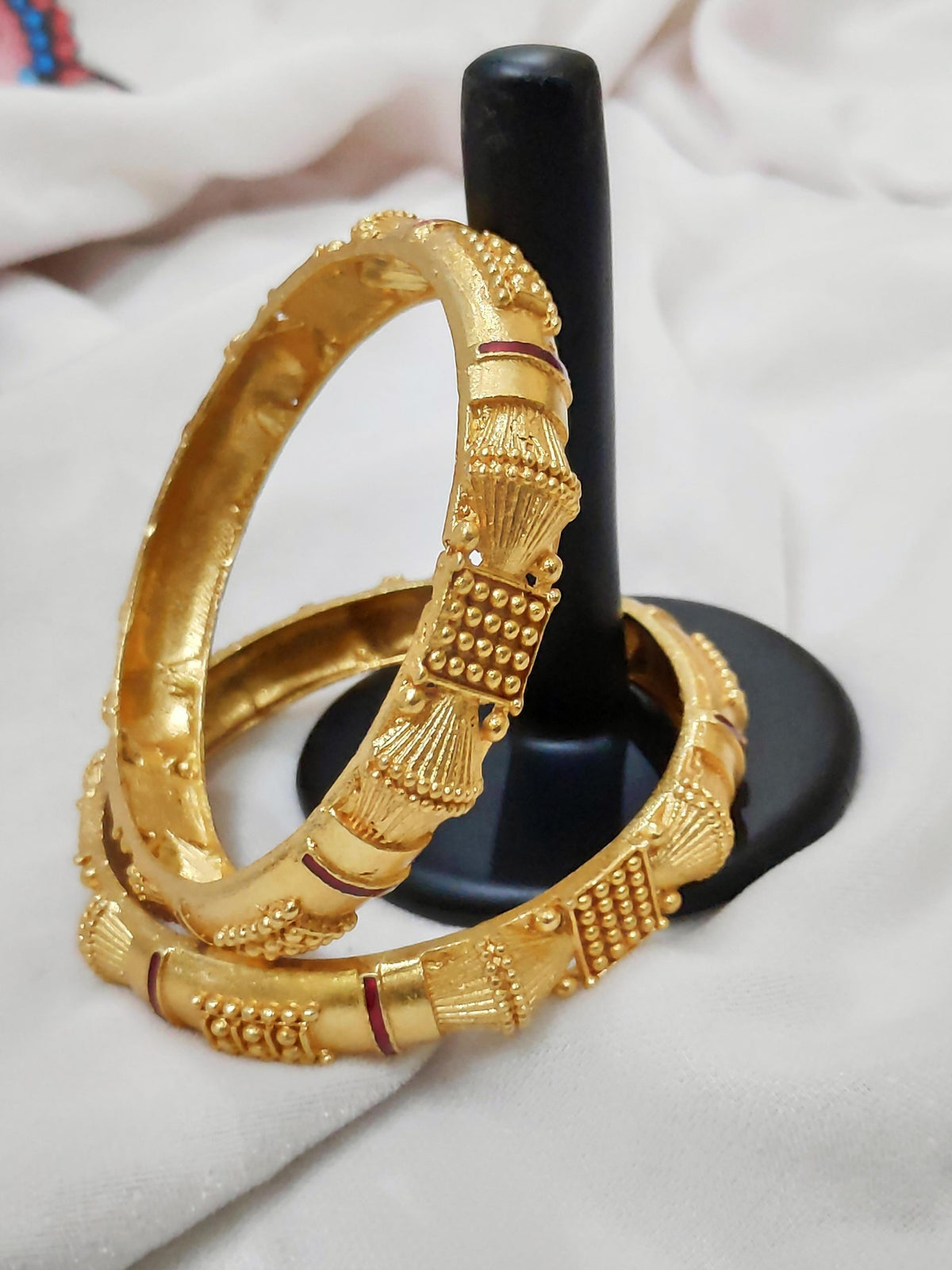 1 Gram Gold-Plated Brass Rajasthani Bangles