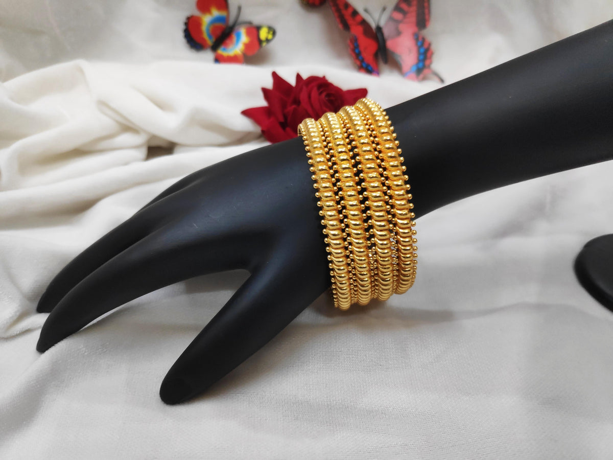 1 Gram Gold-Plated Brass Rajasthani Bangles