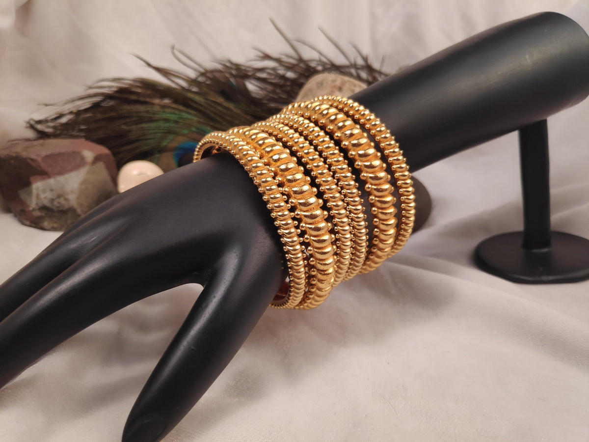 1 Gram Gold Plated Traditional Bangles for Women