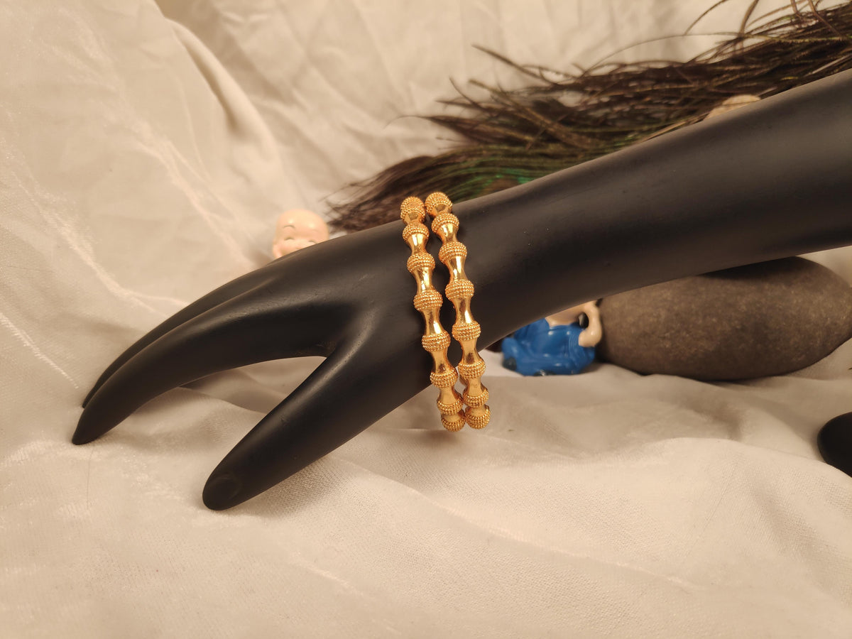 1 Gram Gold Plated Traditional Bangles for Women