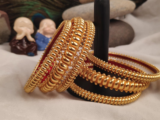 1 Gram Gold Plated Traditional Bangles for Women