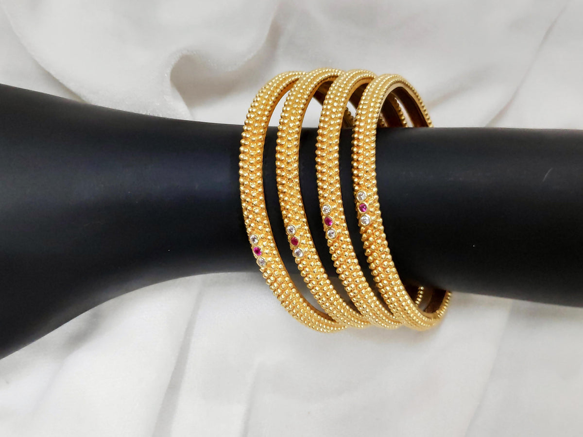 1 Gram Gold-Plated Brass Rajasthani Bangles