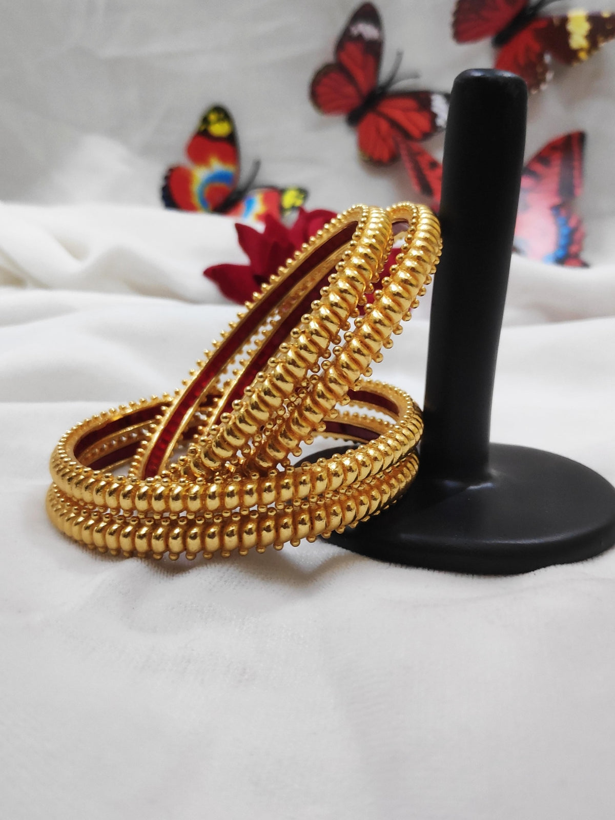 1 Gram Gold-Plated Brass Rajasthani Bangles